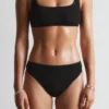 Braguitas de bikini de cintura alta con textura