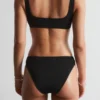 Braguitas de bikini de cintura alta con textura