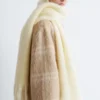 Bufanda grande de mezcla de mohair