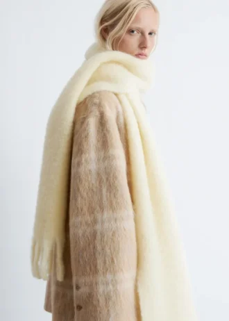 Bufanda grande de mezcla de mohair