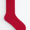 Calcetines acanalados con volantes