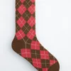 Calcetines con estampado de arlequín
