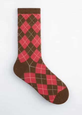 Calcetines con estampado de arlequín
