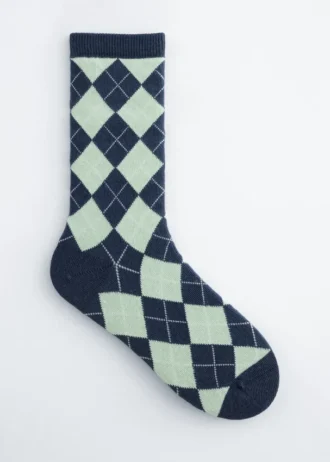 Calcetines con estampado de arlequín