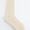 Calcetines de punto elástico con mezcla de seda