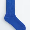 Calcetines de punto elástico con mezcla de seda