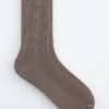 Calcetines de punto elástico con mezcla de seda