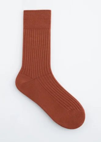 Calcetines de seda acanalados