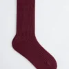 Calcetines de seda acanalados