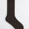 Calcetines de seda acanalados