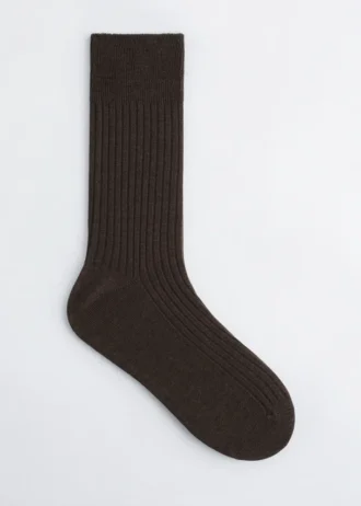 Calcetines de seda acanalados