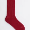 Calcetines de seda acanalados