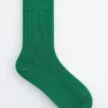 Calcetines de seda acanalados