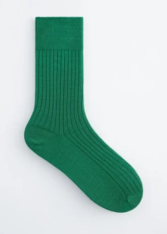 Calcetines de seda acanalados