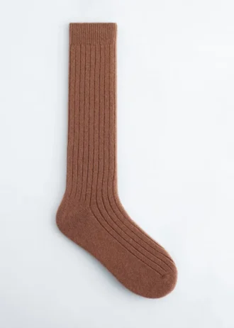 Calcetines hasta la rodilla de mezcla de lana
