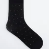 Calcetines transparentes con lunares