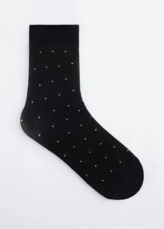 Calcetines transparentes con lunares