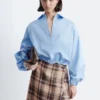 Camisa corta con cordón