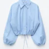Camisa corta con cordón