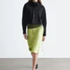 Camisa corta oversize de algodón