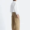 Camisa corta oversize de algodón