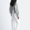 Camisa corta oversize de algodón