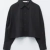 Camisa corta oversize de algodón