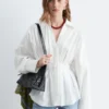 Camisa de algodón entallada