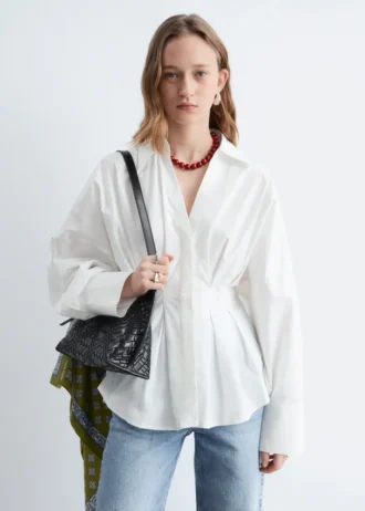 Camisa de algodón entallada