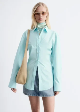 Camisa de algodón entallada