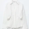 Camisa de algodón entallada