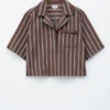 Camisa de vacaciones a rayas