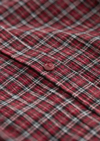 Camisas a cuadros con volantes anchos