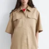 Camisas de algodón de manga corta