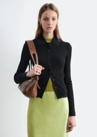 Camisas de punto elástico con punto calado
