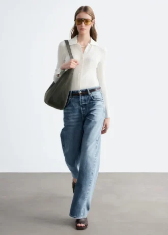 Camisas de punto elástico con punto calado