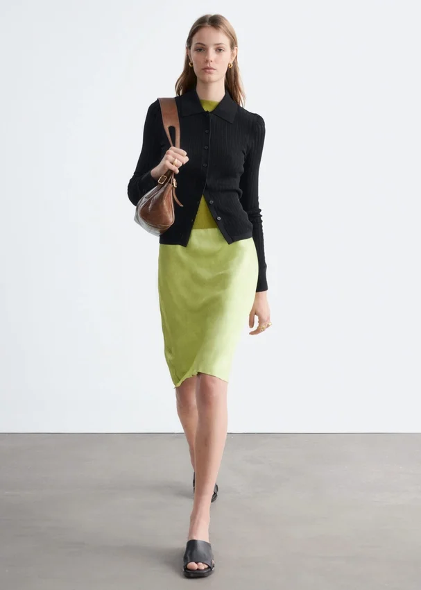 Camisas de punto elástico con punto calado Camisas de punto elástico con punto calado