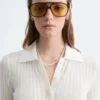 Camisas de punto elástico con punto calado