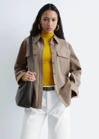 Camisas estructuradas de lana y algodón