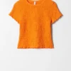 Camiseta con fruncidos