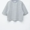 Camiseta de algodón a rayas oversize