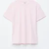 Camiseta de algodón con cuello redondo