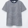 Camiseta de algodón con cuello redondo