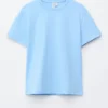 Camiseta de algodón con cuello redondo