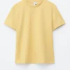 Camiseta de algodón con cuello redondo