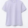 Camiseta de algodón con cuello redondo