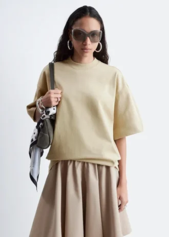 Camiseta de algodón oversize