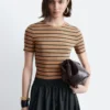 Camiseta de canalé