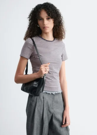 Camiseta de jersey de corte ajustado