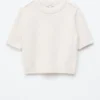 Camiseta de punto acanalado